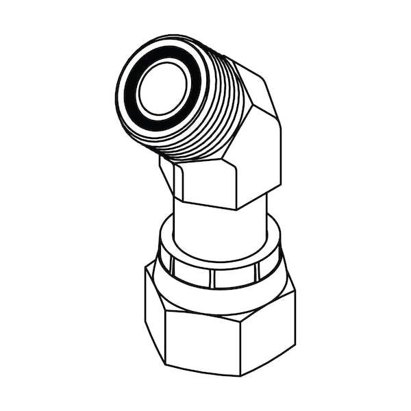 Tompkins Hydraulic Fitting, Steel06MORFS-06FORFSX 45 FF6502-06-06 - main